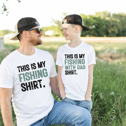 Matching Father Son Fishing Shirts, Daddy and Me Gift