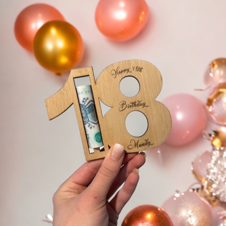 18th Birthday Gifts Girls Money Holder Wallet Milestone Special Age 16th 21st