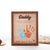 Personalized Fathers Day Handprint, Best Dad Ever Hands Down Frame, Kids Gift for Dad, Present for Papa, Father's Day Gift