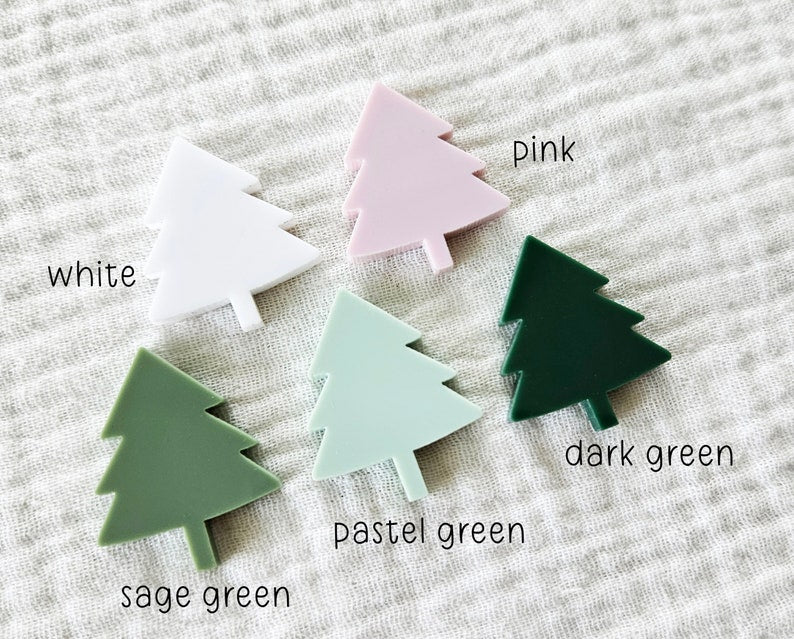 Baby's First Christmas Ornament | Personalized Baby's Name Ornament | First Christmas 2024 Wood Acrylic Sign