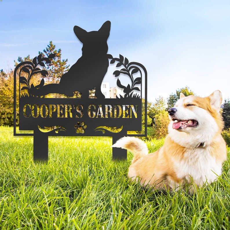 Dog's Garden Custom Metal Pet Memorial Garden Sign, Metal Stake, Dog Garden Sign, Pet Grave Markers, Dog Loss Gifts, Remembrance Stake, Dog Lover Gift il_794xN.6039501539_i3yp.jpg