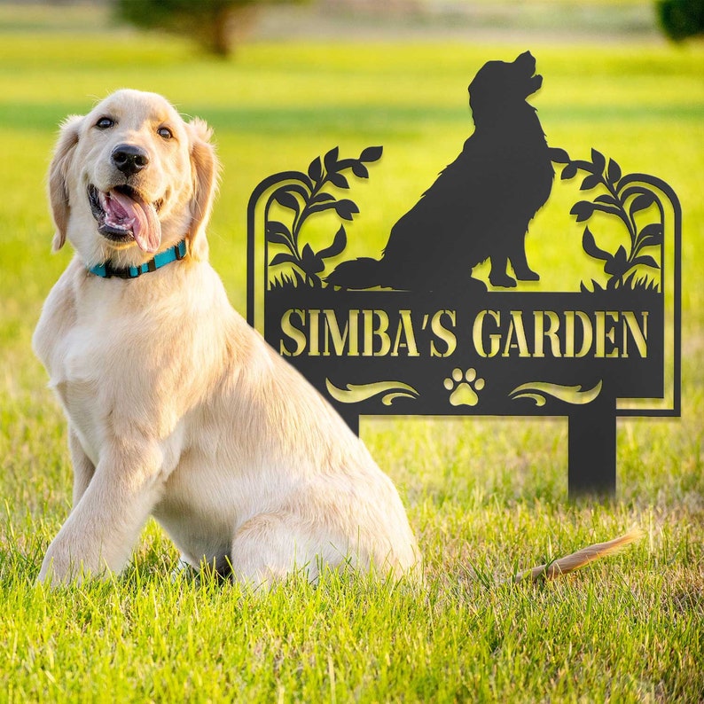 Dog's Garden Custom Metal Pet Memorial Garden Sign, Metal Stake, Dog Garden Sign, Pet Grave Markers, Dog Loss Gifts, Remembrance Stake, Dog Lover Gift il_794xN.6039501549_baxh.jpg