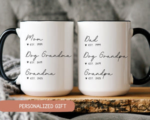 Promoted From Dog Grandparents To Human Grandparents, Pregnancy Announcement, New Grandpa and Grandma Gift, Baby Announcement