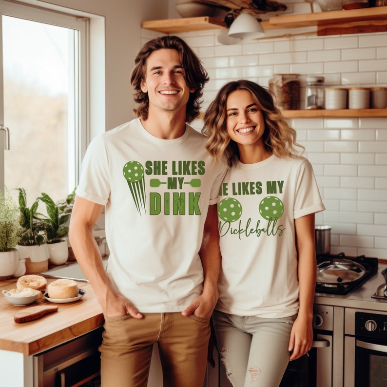 Pickleball Couple Shirt, Funny Pickleball T-Shirt, Funny Couples Shirts, Matching Pickle ball Team, Couple Tee Gift for Pickleball Player il_794xN.6053905702_6865.jpg