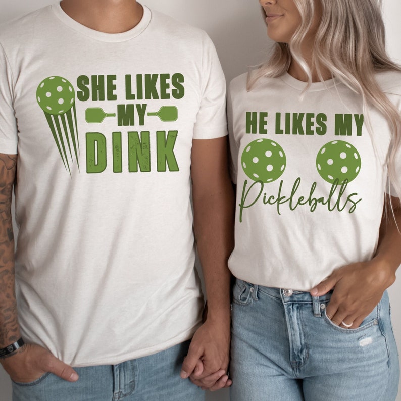 Pickleball Couple Shirt, Funny Pickleball T-Shirt, Funny Couples Shirts, Matching Pickle ball Team, Couple Tee Gift for Pickleball Player il_794xN.6053920486_j36v.jpg