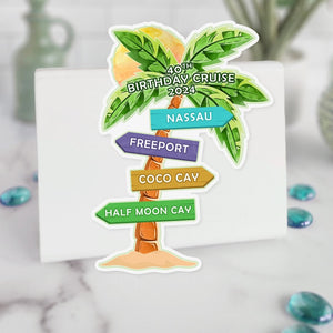 Cruise Door Magnets Sign Tropical Direction | Personalized Royal Caribbean Norwegian Celebrity Cruise Door Magnets | Cruise Gift Idea