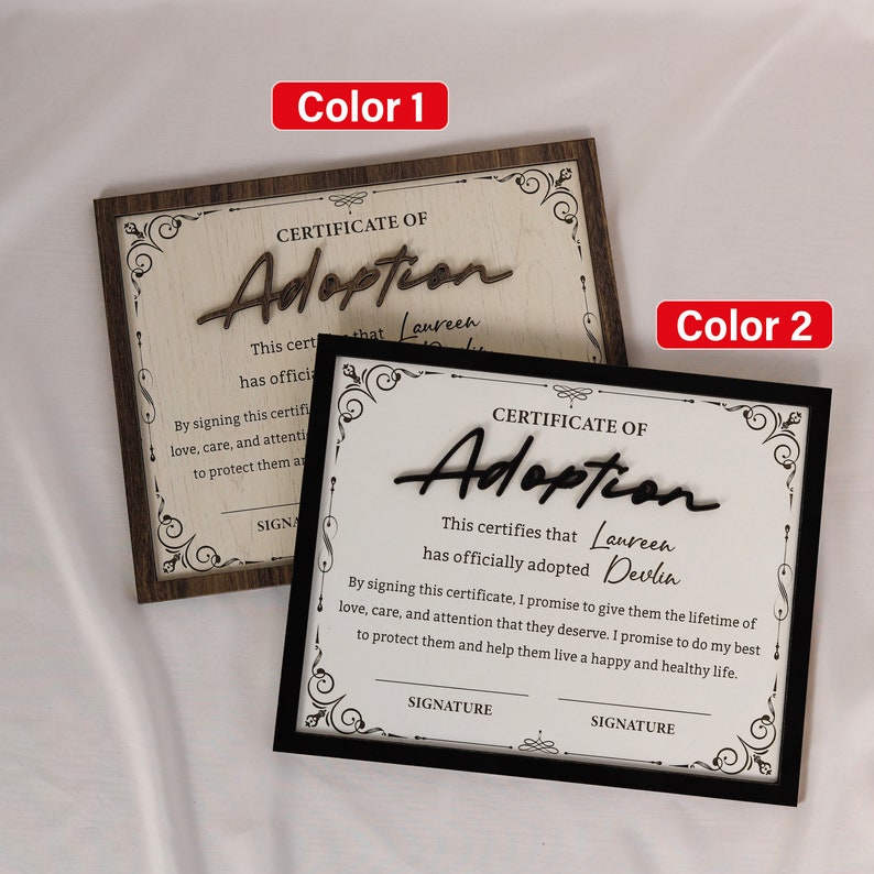 2-Layered Adoption Wooden Plaque, Personalized Step Dad Fathers Day Gift from Kids, Adopted Dad Gift, Step Dad Adoption, Blended Family Sign