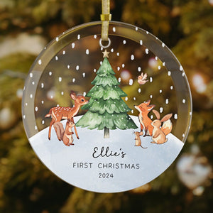 Baby's First Christmas Ornament, Acrylic Baby Gift, Baby Shower Gift, Baby's First Christmas 2024, Newborn Ornament Gifts 2024, Keepsake