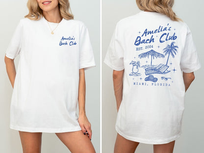 Custom Beach Bachelorette Shirts, Beach Bride Shirt, Bachelorette Party Shirt, Bach Club Bachelorette Gift, Beach Bride and Bridesmaid Gifts