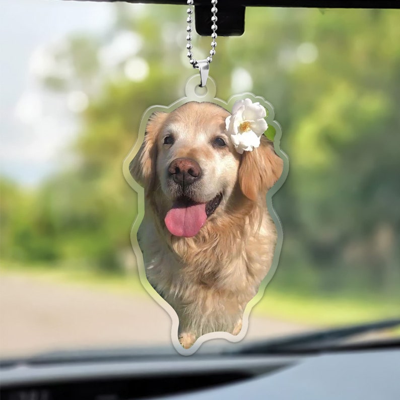 Custom Pet Photo Car Hanging Car Photo Ornament Drive Safe Daddy Customized Cat Photo Car Hanging Car Decor Gift for Dad Car Ornament il_794xN.6057733925_noye.jpg