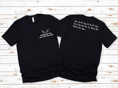 Personalized Memorial T-Shirt: In Loving Memory Funeral Shirt Custom Memorial Shirt Sweatshirt For Family Members