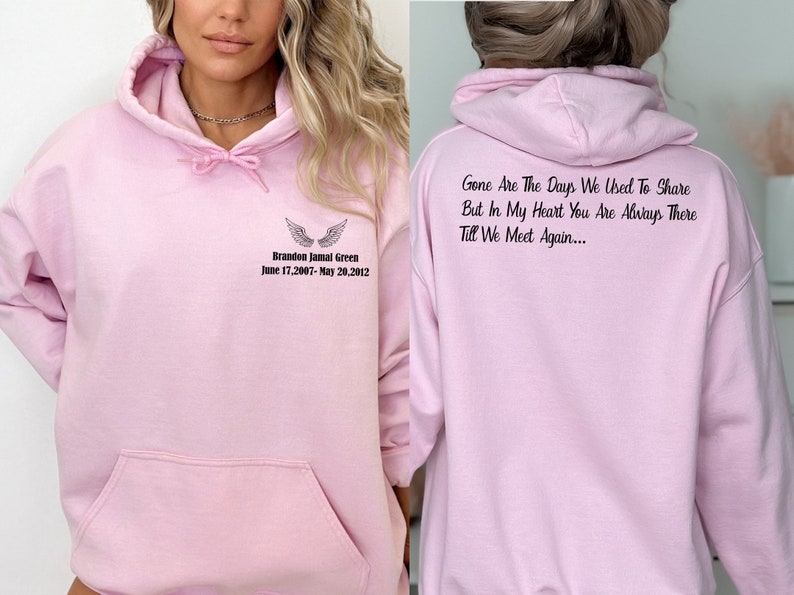 Personalized Memorial T-Shirt: In Loving Memory Funeral Shirt Custom Memorial Shirt Sweatshirt For Family Members