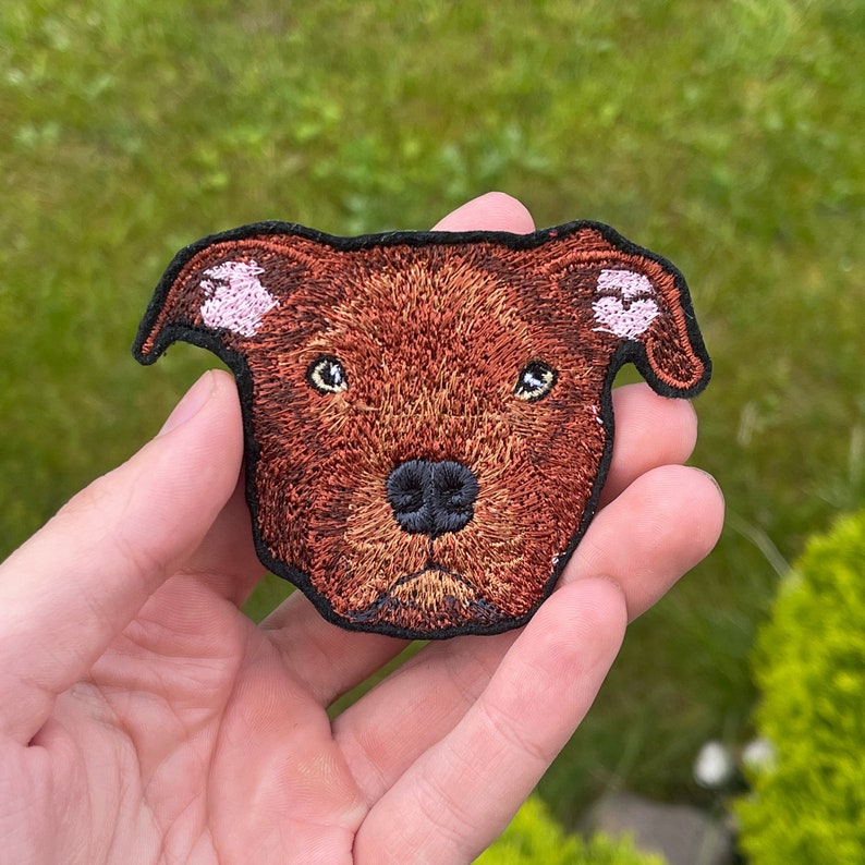 Dog Portrait Patch, Pet Iron On Patch, Embroidered Pet Patch, Pet Embroidery Patch, Custom Dog Iron On Patch, Embroidered Dog Portrait