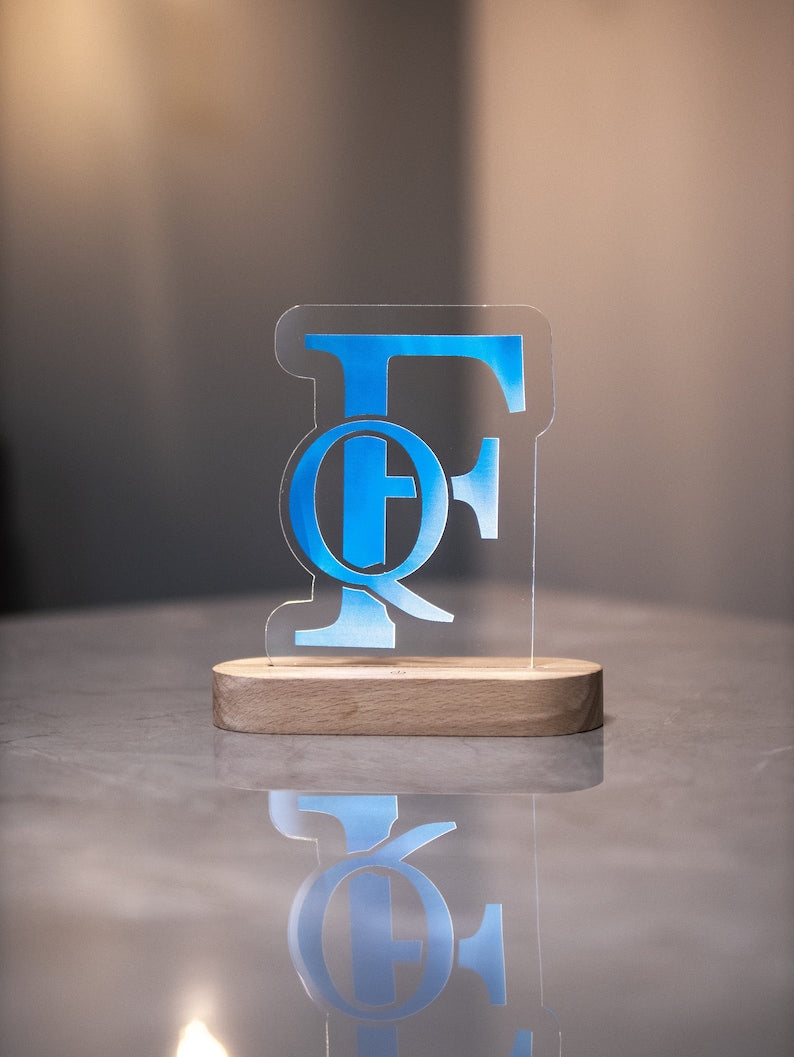 Custom Logo Light Lamp, Corporate Gifts, Wood Business Logo Night Light, Custom Logo Sign, Logo LED Light, Business Brand Logo Table Light