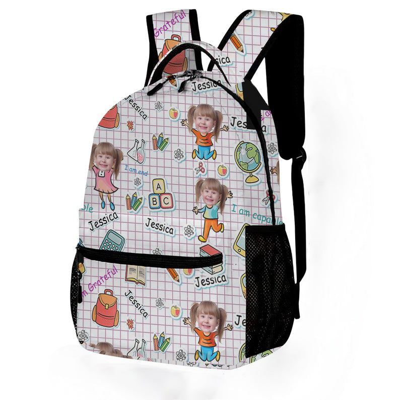 Custom Photo Kids Back To School Backpack, Custom Name Kids School Bag , Birthday Kids Gift, Children's Backpack, Toddler Bag