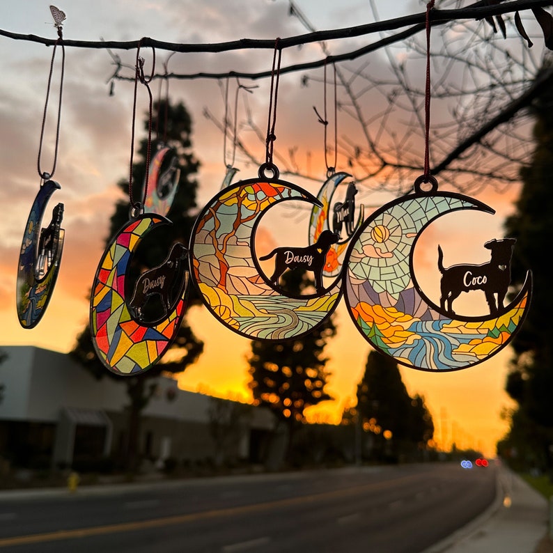 Pet Memorial Gift, Dog Memorial Gift Personalized Loss of Dog Sympathy Gift, Pet Memorial Suncatcher, Dog Remembrance Gift, Pet Loss Gift