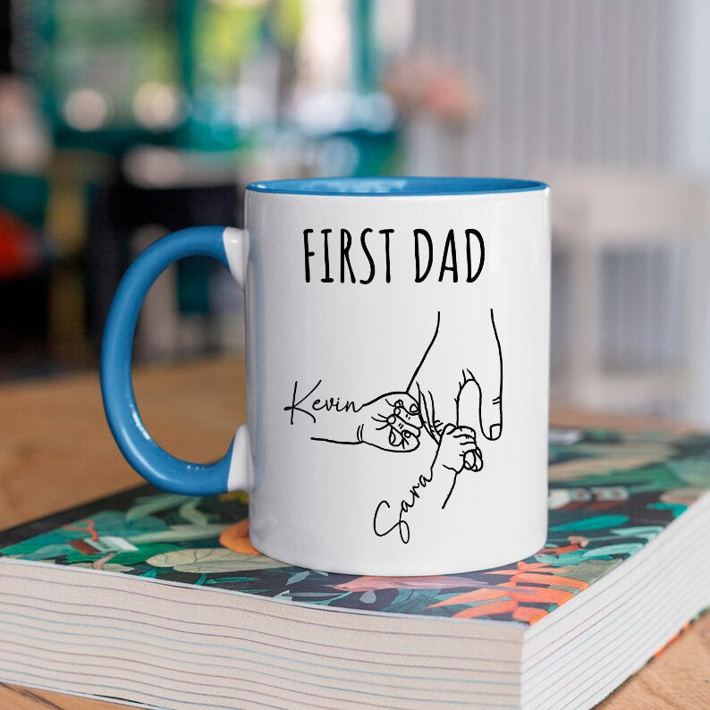 Personalize Promoted Dad to Grandpa Mug,You Hold My Hand,Dad Mug With Kids Names,New Grandpa Gift,New Grandpa Mug,Baby Reveal,Fathers Day il_794xN.6072410815_ce78.jpg