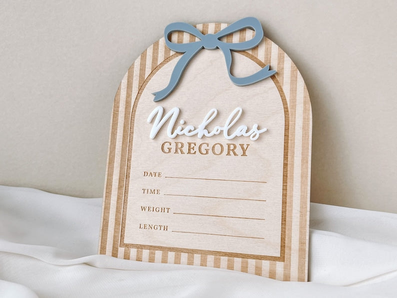 Birth Stat Sign Birth Announcement Sign for Hospital Birth Stat Announcement Name Announcement Sign Girl Hospital Name Sign Baby Girl Birth