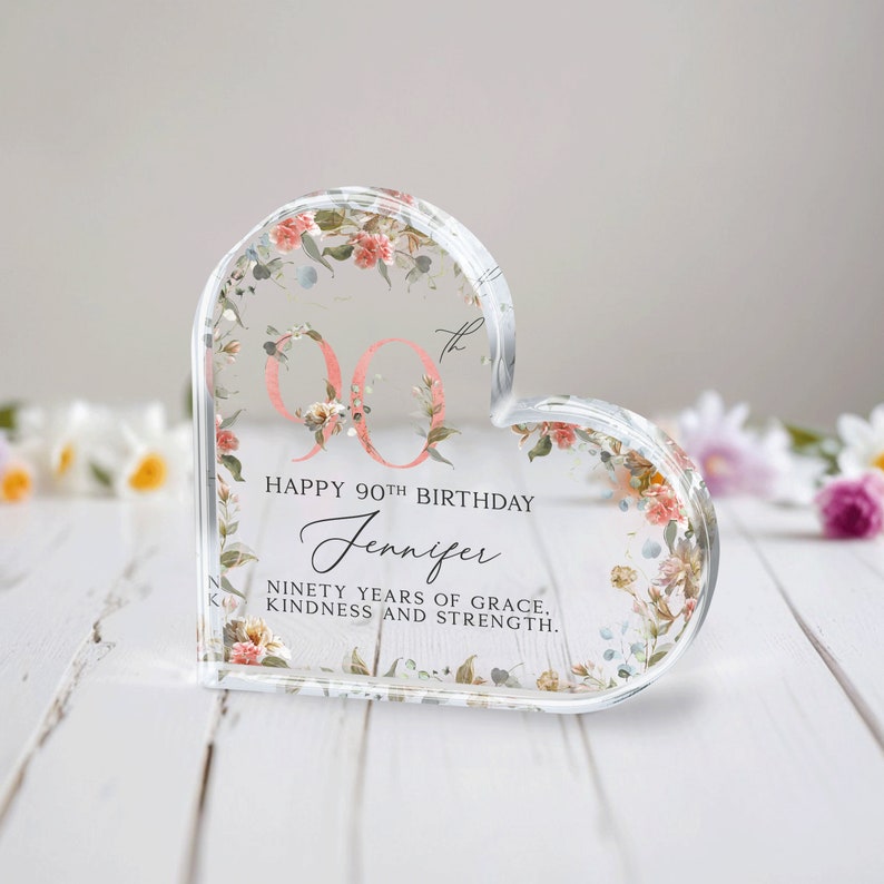 Personalized 80th Birthday Gift Plaque, Happy 80th Birthday Gift for Grandma, 70th Birthday Gift for Nan, 90th Birthday Gifts for Mother