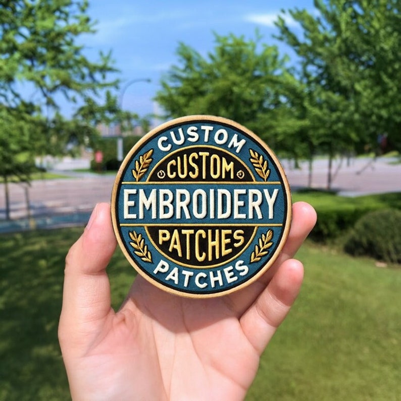 Custom Photo Embroidered Logo Patches, Made With Image Text Logo or Design Patch, Iron On | Sew On | Hook & Loop Patch, Custom Shape Patch