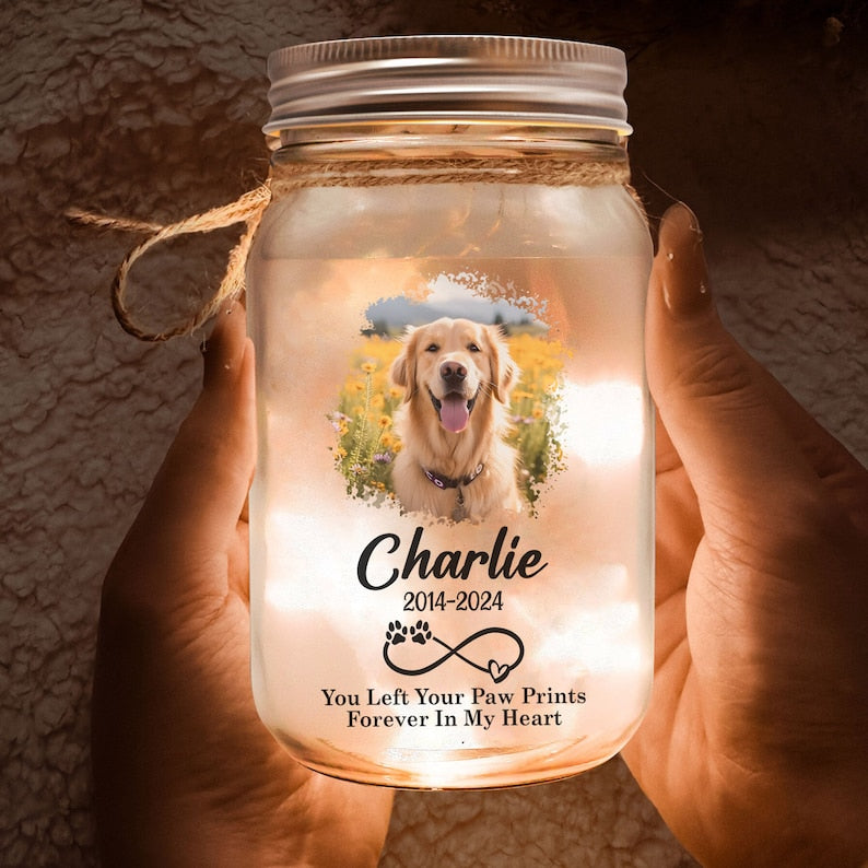 Forever Loved Dog Cat Personalized Dog Memorial Gifts For Loss Of Dog, Mason Jar Lights 16Oz, Pet Memorial Gifts For Dogs, Pet Memorial Gifts, Dog Loss Gift il_794xN.6082389682_esys.jpg