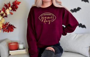 Embroidered Game Day Shirt, Tis The Season Shirt, Embroidered Fall Shirt, Touchdown Football Shirt Sweatshirt, Embroidered Thanksgiving Tee il_794xN.6084206532_s85n.jpg