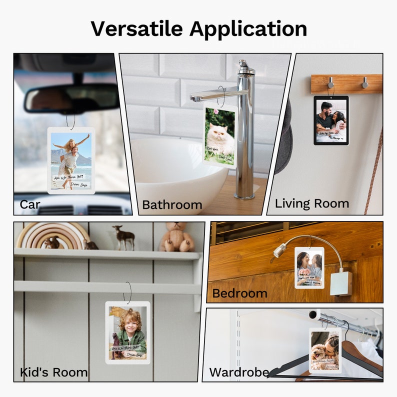 Custom Air Freshener - Air Freshener Personalize Gift, Air Freshener Custom from Photo, Personalize Car Accessory Gift, Couple Gift