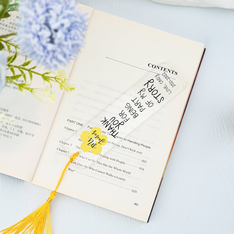 Teacher Appreciation Gift,Custom Teacher Gifts,Teacher Bookmark,Personalized Bookmark,Thank You Teacher,End Of Year Gift from Students