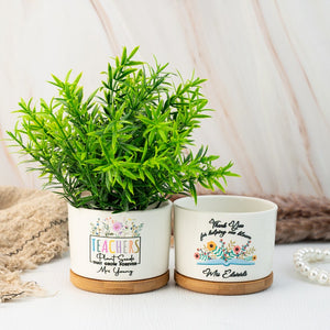 Custom Teacher Appreciation Gift,Thank You Teacher Plant Pot,Flower Pot for Teacher,End Of Year Gift ,Thank You Gifts,Back to School Gifts