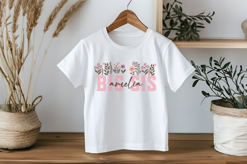 Big Sister Shirt, Custom Big Sis Lil Sis Shirts, New Big Sister Gift, New Baby Sister Gifts Sibling Set, New Baby Bodysuit, Matching Sisters