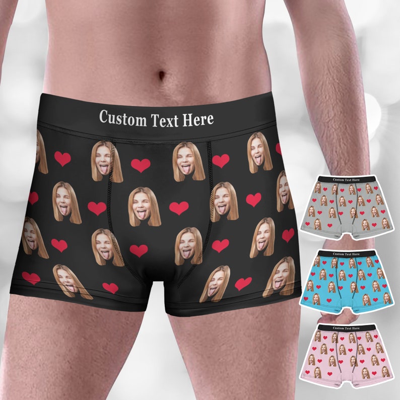 Personalized Boxers with Face,Custom Face Underwear,Photo Boxers,Underwear with Face,Face Boxers,Custom Groom Boxers,Boxer Shorts with Photo