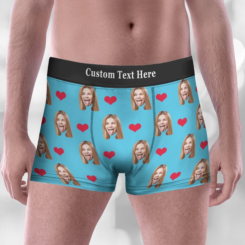 Personalized Boxers with Face,Custom Face Underwear,Photo Boxers,Underwear with Face,Face Boxers,Custom Groom Boxers,Boxer Shorts with Photo