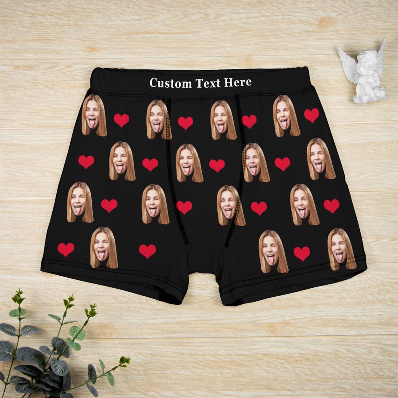 Personalized Boxers with Face,Custom Face Underwear,Photo Boxers,Underwear with Face,Face Boxers,Custom Groom Boxers,Boxer Shorts with Photo