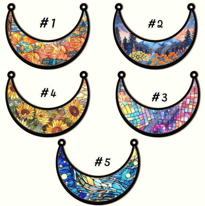 Personalized Mom And Daughter On The Moon Window Hanging Suncatcher, Mother Daughter Gift, Gift For Mom, Mom Birthday Gift, Gift For Grandma