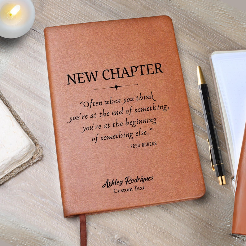 New Chapter Custom going away gift for coworker - Personalized Gift for Boss Leaving - New Job Gift, Retirement Farewell Present