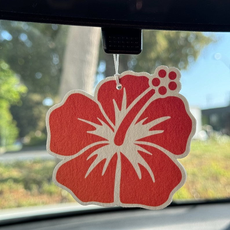 Hibiscus Flower Car Air Freshener
