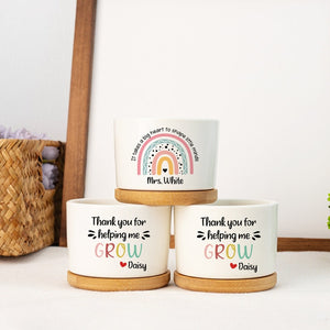 Personalized Appreciation Teacher Plant Pot,Custom Teacher Planter,Thank You Teacher Pot,Appreciation Gift,Gift For Teacher,Back To School