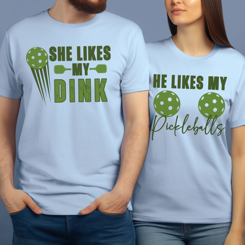 Pickleball Couple Shirt, Funny Pickleball T-Shirt, Funny Couples Shirts, Matching Pickle ball Team, Couple Tee Gift for Pickleball Player il_794xN.6101968595_bkp1.jpg
