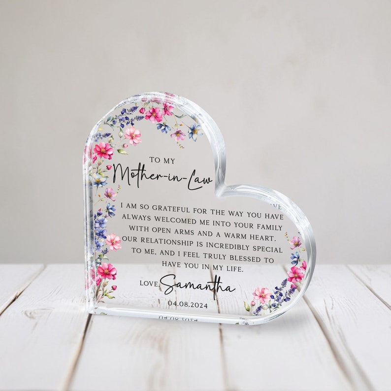 Personalized Mother of the Groom Gift Plaque, Mother of the Groom Gift, Wedding Gift for Mother of the Groom, Wedding Keepsake Acrylic Gift