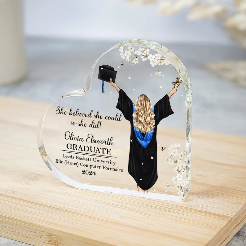 Personalized Graduation Gift, Graduation Plaque, Graduation Gift for Her, Graduation Gift for Daughter, Graduation Gift for Granddaughter