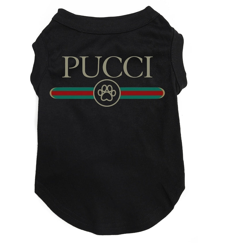 Designer Dog Hoodie or Shirt Pucci Fun trendy Cozy Pet Sweater or T Shirt for large and small dogs new puppy Gift - dog mom gift