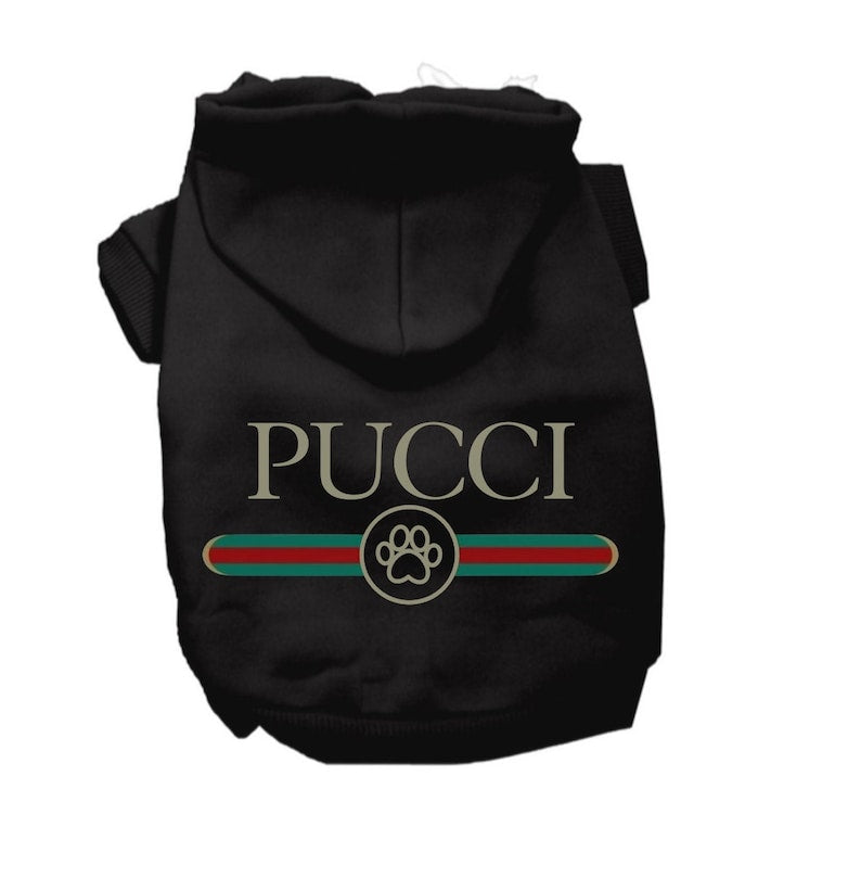Designer Dog Hoodie or Shirt Pucci Fun trendy Cozy Pet Sweater or T Shirt for large and small dogs new puppy Gift - dog mom gift