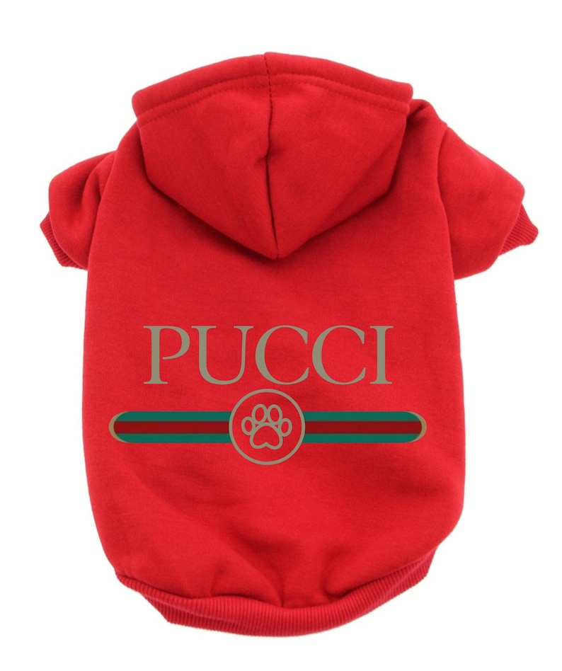 Designer Dog Hoodie or Shirt Pucci Fun trendy Cozy Pet Sweater or T Shirt for large and small dogs new puppy Gift - dog mom gift