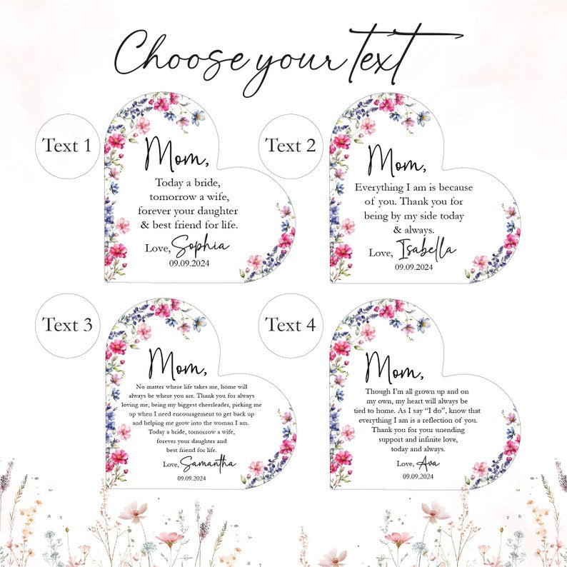 Personalized Mother of the Bride Gift, Mother of the Bride Gift, Wedding Gift for Mother of the Bride, Wedding Keepsake Gift from Bride