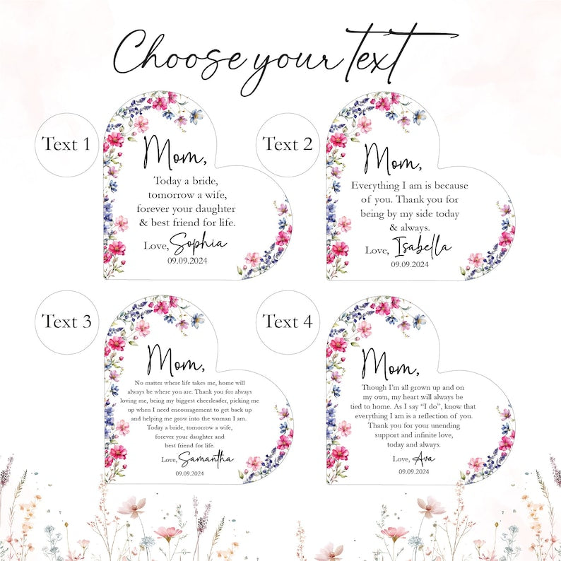 Personalized Mother of the Bride Gift, Mother of the Bride Gift, Wedding Gift for Mother of the Bride, Wedding Keepsake Gift from Bride