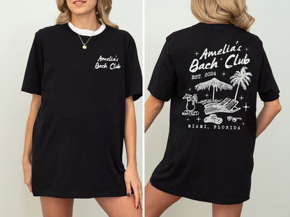 Custom Beach Bachelorette Shirts, Beach Bride Shirt, Bachelorette Party Shirt, Bach Club Bachelorette Gift, Beach Bride and Bridesmaid Gifts