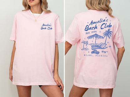 Custom Beach Bachelorette Shirts, Beach Bride Shirt, Bachelorette Party Shirt, Bach Club Bachelorette Gift, Beach Bride and Bridesmaid Gifts