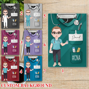 Personalized Name Nurse Clipboard, Nurse Acrylic Clipboard, Gift For Nurses, Nurse Graduation Gift, Nurse Scrubs Gift, Healthcare Clipboard