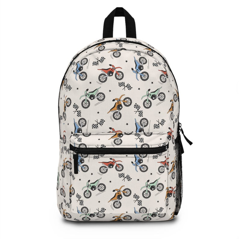 Personalized Backpack dirt bike, Back to school boys bag Kids toddler Backpack, Gifts for kids Girls and Boys Backpack, custom daycare bag