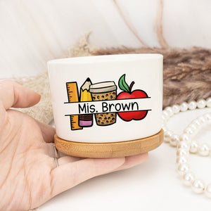 Custom Teacher Appreciation Gift,Thank You Teacher Plant Pot,Flower Pot for Teacher,End Of Year Gift ,Thank You Gifts,Back to School Gifts